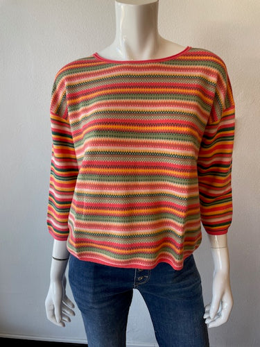 Zaket & Plover Jacquard Stripe Sweater - 2 Colors ( Florence , Siena )