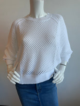 Load image into Gallery viewer, Zaket &amp; Plover - Haley Open Knit Sweater Top - Multiple Colors ( navy , white , dubarry )