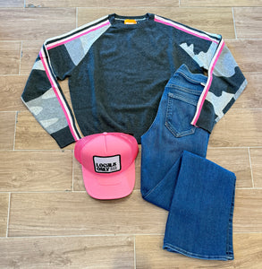 Wispr - Maeve Camo Stripe - Charcoal
