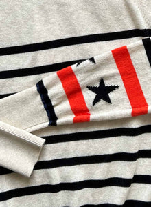 Label & Thread Kristina Star Sweater - Ecru/Black