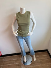 Load image into Gallery viewer, Sanctuary- Ribbed Ruched Tank- Sage