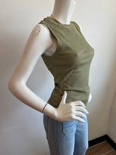 Load image into Gallery viewer, Sanctuary- Ribbed Ruched Tank- Sage
