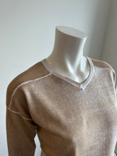 Load image into Gallery viewer, Blanc Noir V - Neck Huntress Sweater - Irish Cream
