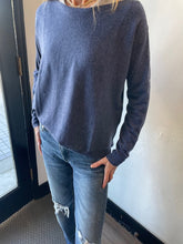 Load image into Gallery viewer, Zaket &amp; Plover - Button Boat Neck Sweater - Denim