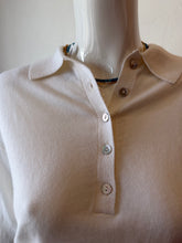 Load image into Gallery viewer, Minnie Rose - Long Sleeve Henley Polo - White