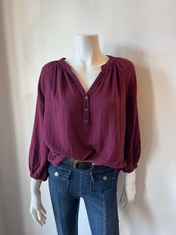 Velvet - Vivi Puff Long Sleeve Top - Bayberry