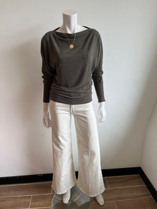 Velvet- Selmy Long Sleeve Dolman Top- Caper
