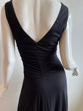 Load image into Gallery viewer, Velvet- Pia Midi Ruched Waist Dress- Black