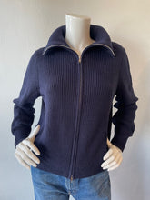 Load image into Gallery viewer, Stitches &amp; Stripes - Laurie Full Zip Sweater - Cadet (Navy)