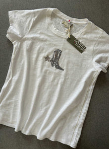 Label + Thread - Ava Graphic Tee - White Boot