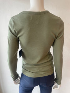 Velvet - Camino L/S Crew Top - Army (green)