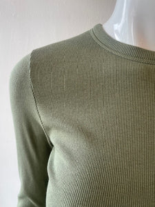 Velvet - Camino L/S Crew Top - Army (green)