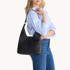 Hammitt- Tim Medium- Black/Brushed Gold