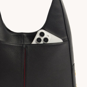 Hammitt- Tim Medium- Black/Brushed Gold