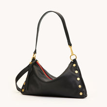 Load image into Gallery viewer, Hammitt- Kyle Medium- Black/Brushed Gold/Red Zipper