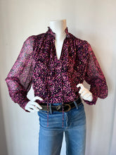 Load image into Gallery viewer, Lavendar Brown - Molly Top - Pink &amp; Black