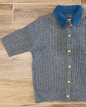 Load image into Gallery viewer, Velvet Heart - Rosie S/S Cable Knit Sweater - Heather