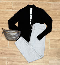 Load image into Gallery viewer, J Society - Double Zip Cardi - Black