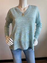 Load image into Gallery viewer, J Society -  Space Dyed V - Neck Sweater - Sea