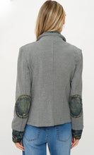 Load image into Gallery viewer, Six Fifty - Clarissa Mixed Media Jacket - Charcoal