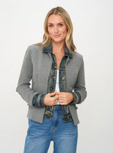Load image into Gallery viewer, Six Fifty - Clarissa Mixed Media Jacket - Charcoal