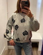 Load image into Gallery viewer, Just Madison - Madison Roses Sweatshirt - Heather Grey