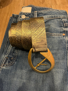 Streets Ahead - Drop Waist Belt - Gold/Black