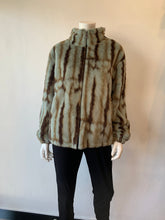 Load image into Gallery viewer, Love Token - Leia Faux Fur Jacket - Green Multi