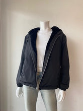 Load image into Gallery viewer, Dylan - Reversible Zip Jacket Fur Love - Twill Black