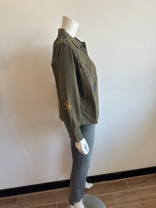 Billy T Lucky Me Jacket - Olive Green