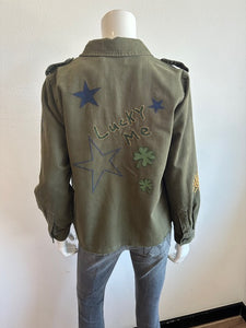 Billy T Lucky Me Jacket - Olive Green