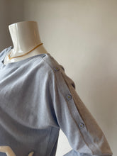 Load image into Gallery viewer, Zaket and Plover - Button Boat Neck - Sky Blue