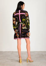 Load image into Gallery viewer, Lavender Brown - Elizabeth Dress - Black/Pink Multi