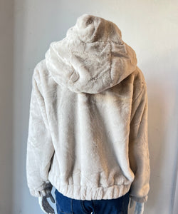 Love Token - Sean Faux Fur Jacket - Ivory