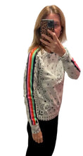 Load image into Gallery viewer, J Society Bandana Stripe Crew Sweater - Cloud
