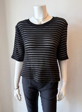 Load image into Gallery viewer, LA Made - Nights In The City Stripe Tee - Black