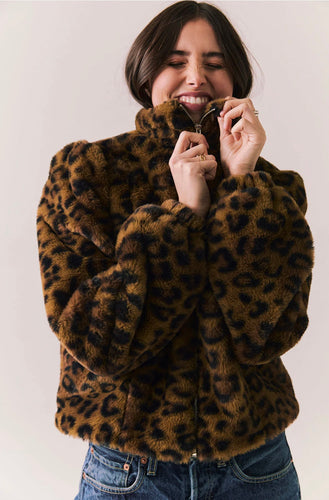 Chaser - Leopard Puff Sleeve Jacket - Leo