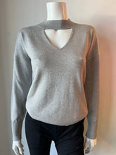 Load image into Gallery viewer, J Society Cut Out Sweater - Platinum