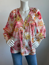 Load image into Gallery viewer, Lavender Brown Salma Top - Peach Multi