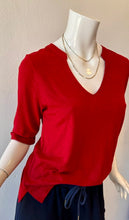 Load image into Gallery viewer, Sanctuary - Dolce- Notch Neck Tee - Red Berry