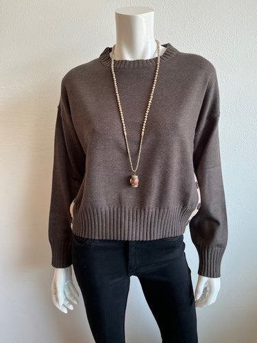 Pink Martini- Grigio Sweater- Dark Grey