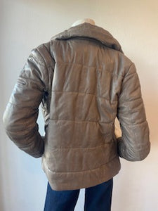 Mauritius - Rena CF Leather Puffer Jacket - Grey