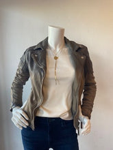 Load image into Gallery viewer, Mauritius - Karyn Ombre Leather Jacket - Taupe