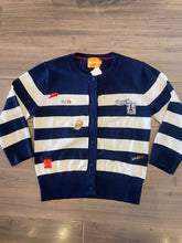 Load image into Gallery viewer, Wispr by Brodie - French Embrodery Stripe Cardi - Navy