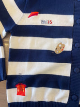 Load image into Gallery viewer, Wispr by Brodie - French Embrodery Stripe Cardi - Navy