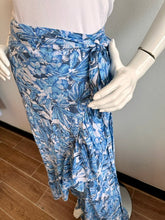 Load image into Gallery viewer, Sea Lustre - Honey Maxi Wrap Ruffle Skirt - Blue Grass