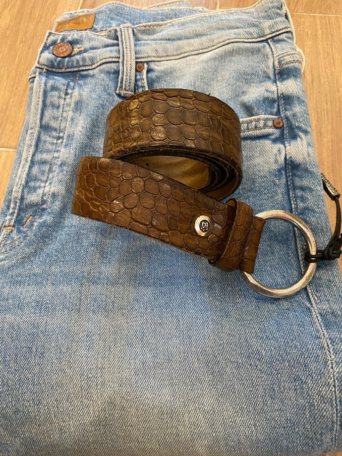 B. Belt - Sue Ring Buckle Belt - Olive Green