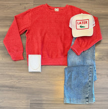 Load image into Gallery viewer, Dylan -Pullover Crew Neck- Red