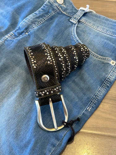 B. Belt - Reptile W/ Studs - Black