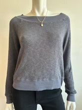 Load image into Gallery viewer, LA Made- Carol Off the Shoulder Sweater- Pewter